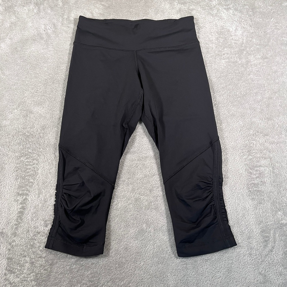 Lululemon Run‎ For Your Life Crop Leggings Womens 6 Black Low Rise Luxtreme